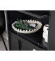 Commode vitrée en métal noir