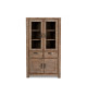 Vitrine moderne Acacia brun brossé