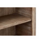 Bibliothèque étagère Acacia brun brossé