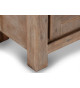 Meuble TV moderne 160 cm Acacia brun brossé