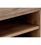 Meuble TV moderne 160 cm Acacia brun brossé