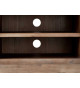Meuble TV moderne 160 cm Acacia brun brossé