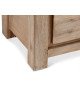 Meuble TV moderne 120 cm Acacia brun brossé