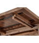 Table à manger 180 cm Acacia brun brossé