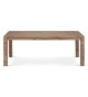 Table à manger 180 cm Acacia brun brossé