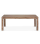 Table à manger 200 cm Acacia brun brossé