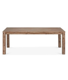 Table à manger 200 cm Acacia brun brossé