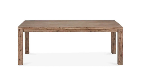 Table à manger 200 cm Acacia brun brossé