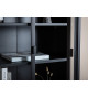 Petite armoire vitrée en métal noir