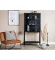 Petite armoire vitrée en métal noir