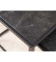 Lot de 2 tables basses carrées en métal noir