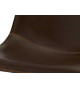 Chaise de bar simili cuir marron pas cher