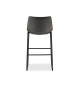 Chaise de bar simili cuir gris pas cher
