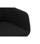 Chaise de salle à manger pivotante noir