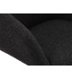 Chaise de salle à manger pivotante noir