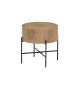 Table d'appoint ronde bois et métal