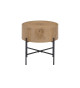 Table d'appoint ronde bois et métal