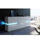 Buffet design blanc à led