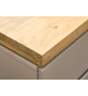 Meuble TV 173 cm gris chaud et acacia massif