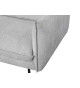 Canapé 2 places fixe tissu gris clair