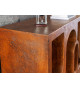 Console art contemporain originale cuivré
