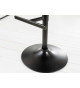 Tabouret de bar réglable velours jaune moutarde