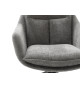 Fauteuil relax avec repose-pieds anthracité