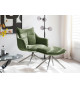 Fauteuil avec repose-pieds rotatif à 360°