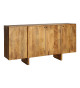 Buffet naturel 4 portes en manguier
