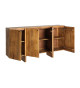 Buffet naturel 4 portes en manguier