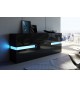 Buffet design noir à led