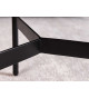 Lot de 2 tables basses bois et noir