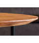 Lot de 2 tables basses bois et noir
