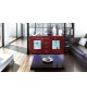 Buffet Design Blanc Portes en Verre