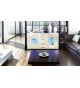 Buffet Design Blanc Portes en Verre