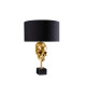 Lampe de table crâne doré