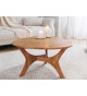 Table basse en bois d'acacia 70 cm