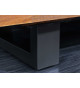 Buffet en acacia marron et métal anthracite