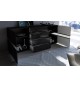 Buffet Noir Laqué Design / Éclairage LED
