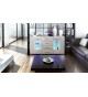 Buffet Design Blanc Portes en Verre