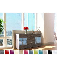 Meuble buffet vitré blanc moderne