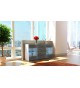 Meuble Buffet Vitré Blanc Moderne