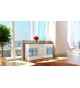 Meuble Buffet Vitré Blanc Moderne