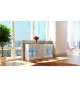 Meuble Buffet Vitré Blanc Moderne