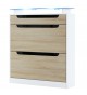 Meuble Range-Chaussures Blanc 2 portes 1 tiroir