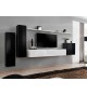 Meuble de Salon TV Mural Design Noir