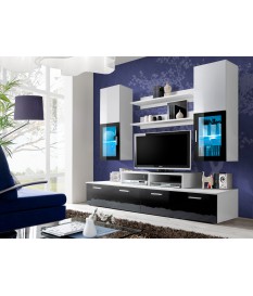Ensemble TV Mural Noir & Blanc