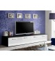Meuble TV Bas 2m Noir-Blanc