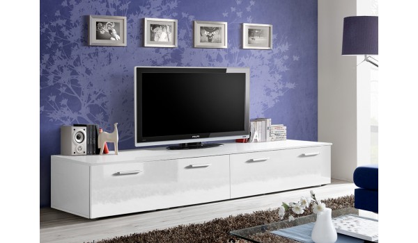 Meuble TV Bas 2m Blanc