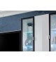 Ensemble TV Mural Design Blanc & LED